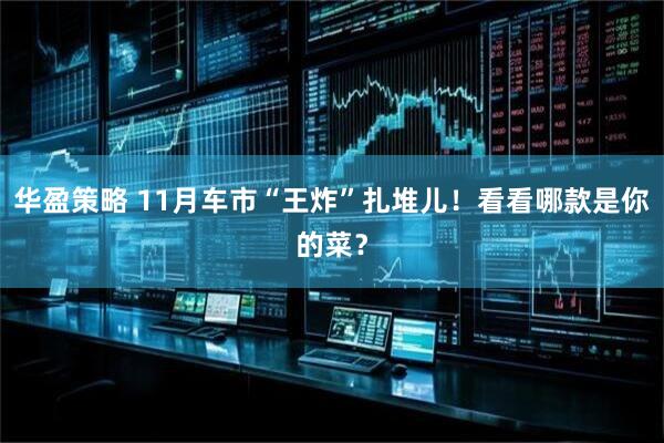 华盈策略 11月车市“王炸”扎堆儿！看看哪款是你的菜？